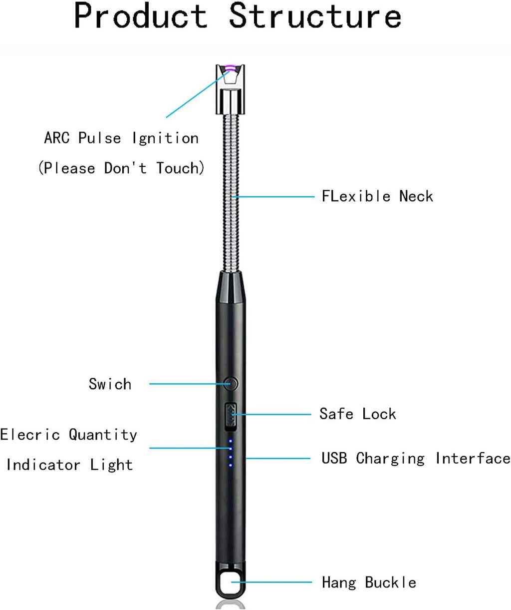 Rechargeable Black Candle - View 4