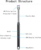 Rechargeable Black Candle - View 4