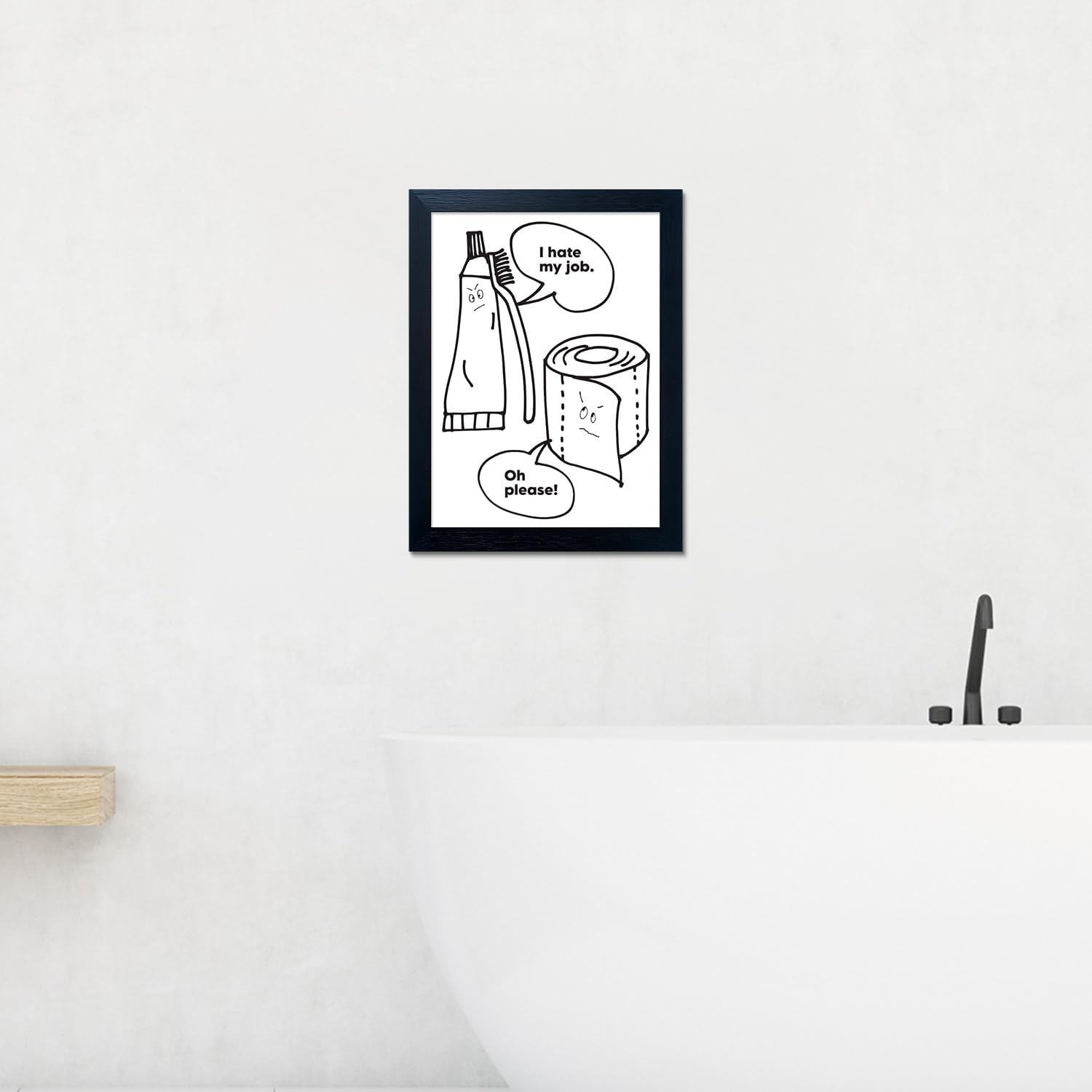 Framed Black Wall Decor — 10" - View 4