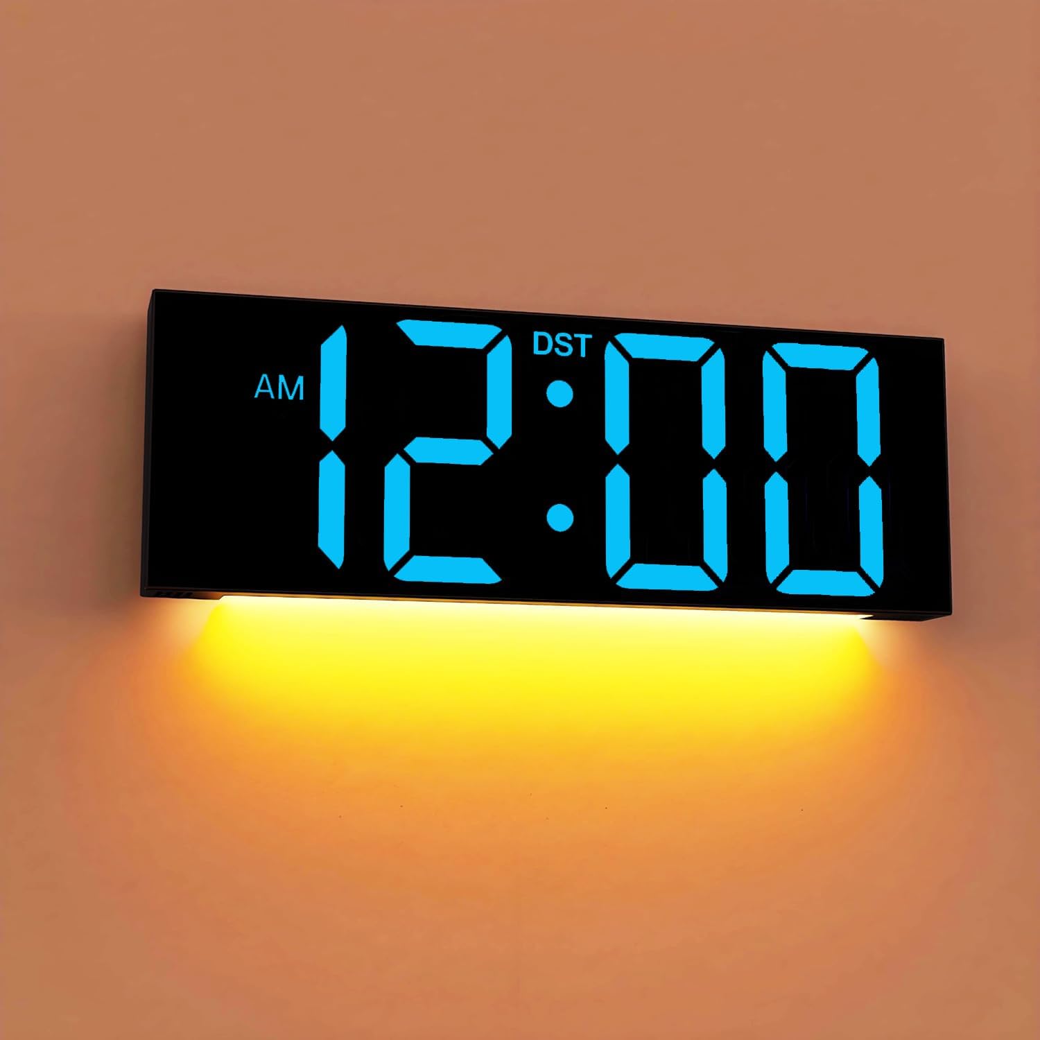 RGB Black Table Lamp — 12" — Blue