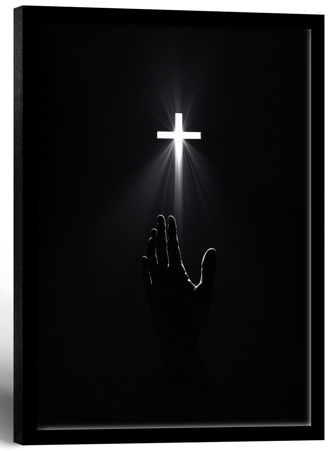 Framed Black Wall Art — 16"