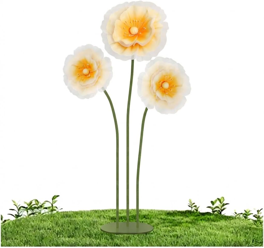 Beige Artificial Plant — Sunset Yellow