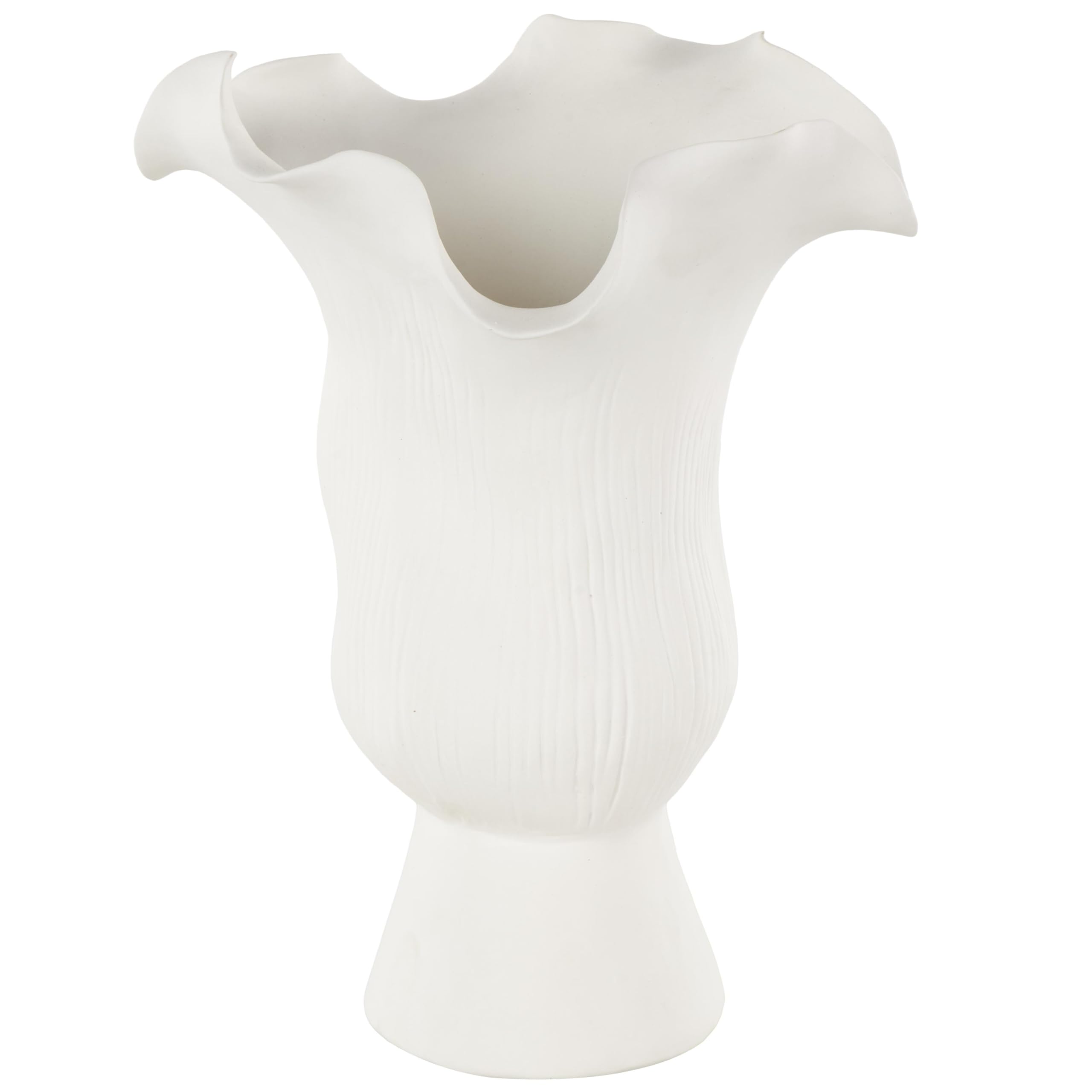 Black Flower Vase — 8"