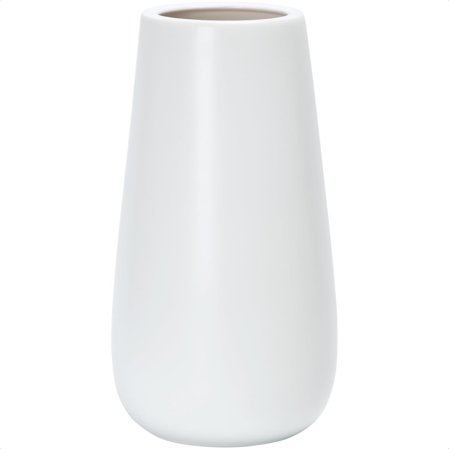 Oval Black Vase — 10" — 12 Inch