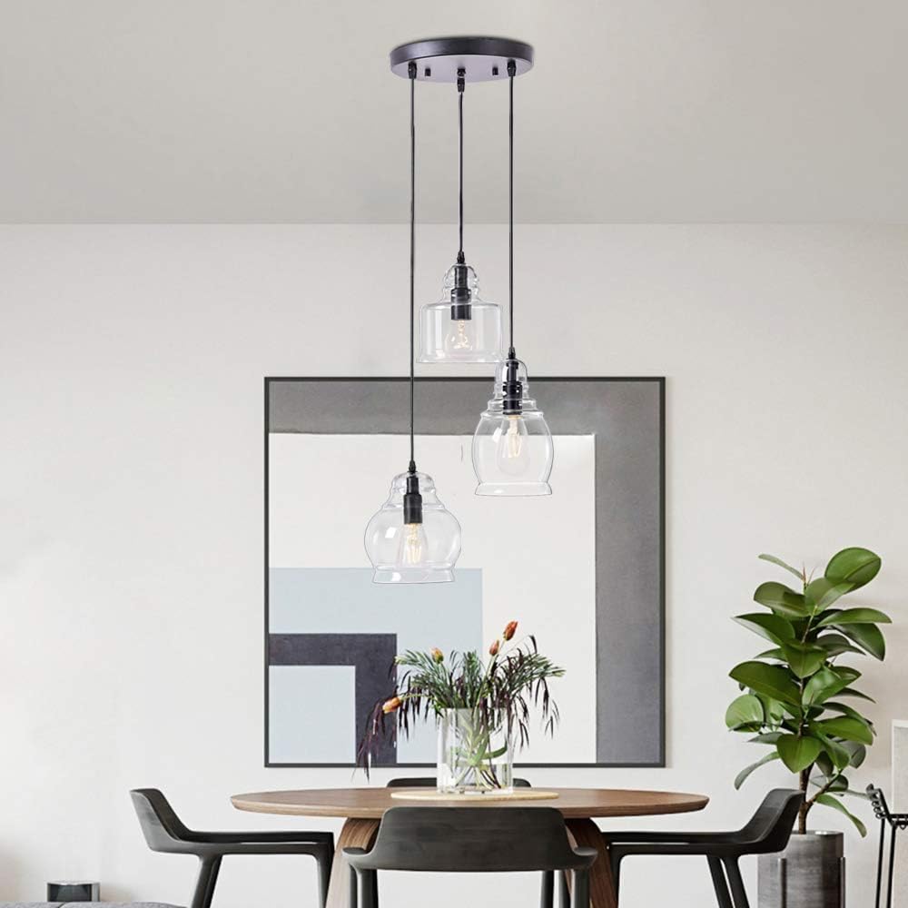 Modern Glass Chandelier - View 7