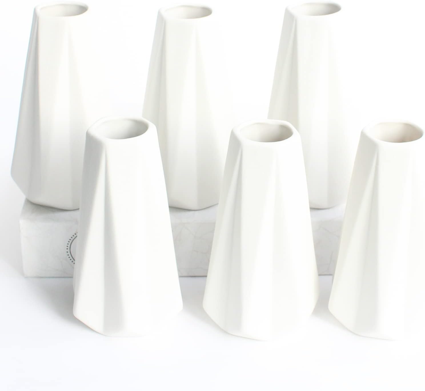 Boho Ceramic Vase — 6" — 6 Pack