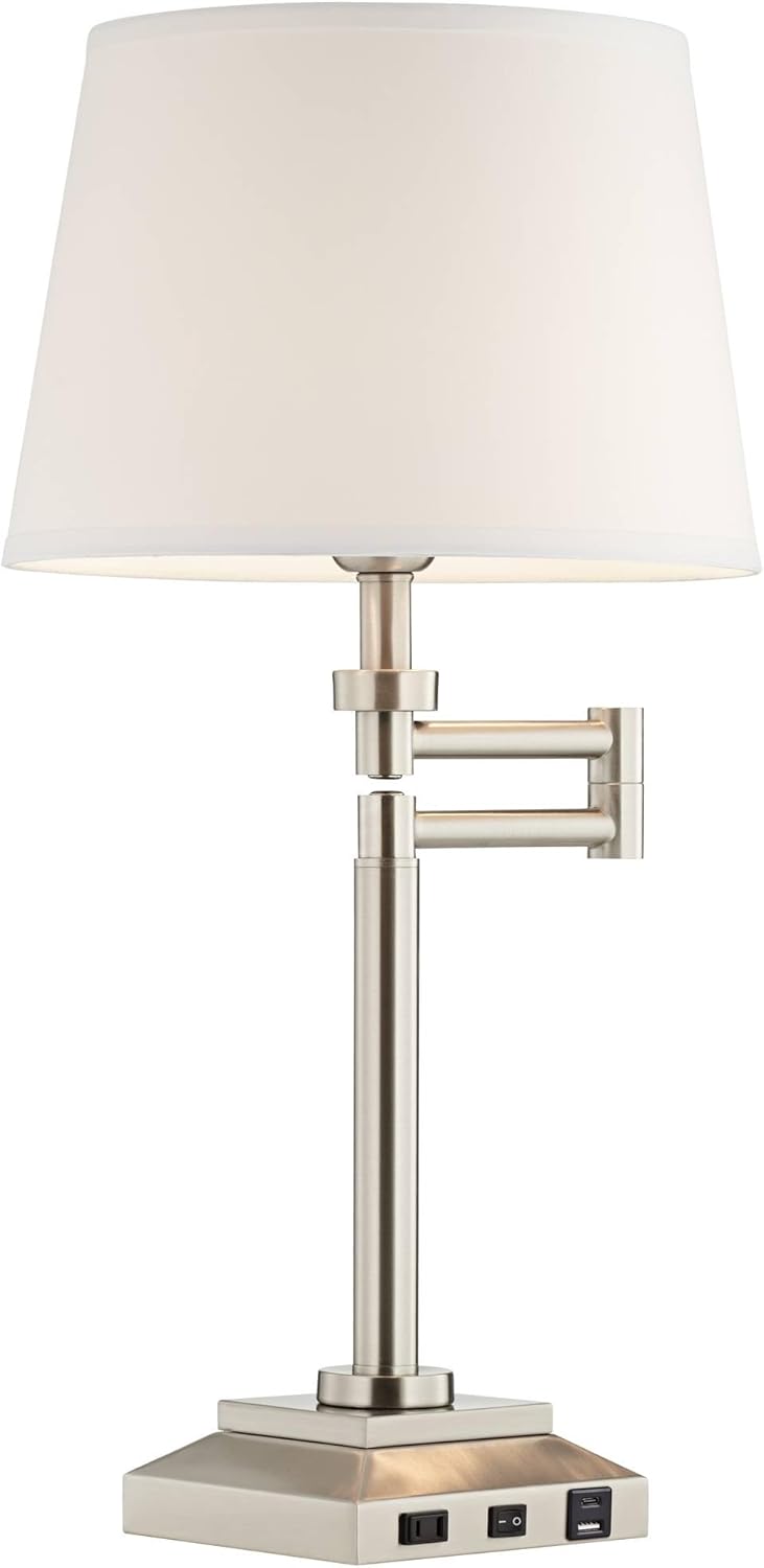 USB Charging Modern Metal Table Lamp — 29" - View 7