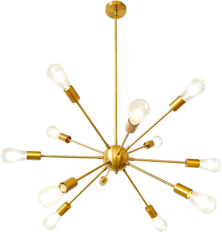 Luxe Black Chandelier — Gold