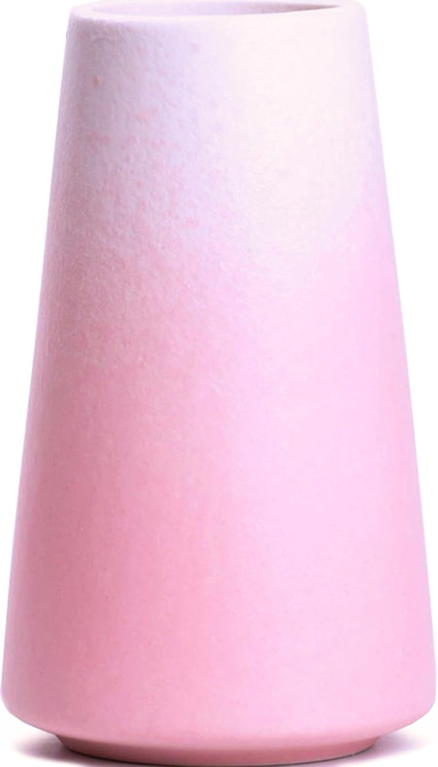 Boho Beige Flower Vase — Gradient Pink
