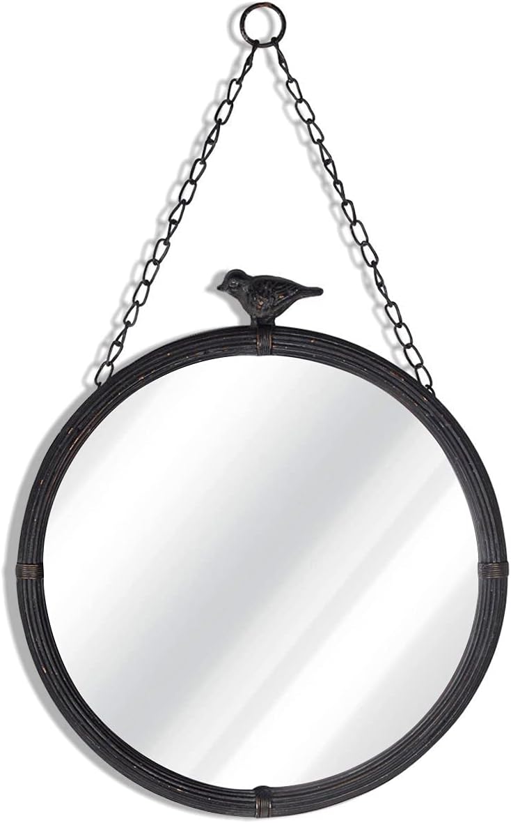 Framed Farmhouse Black Mirror — 12.6" — 17.9"L x 11.2"W