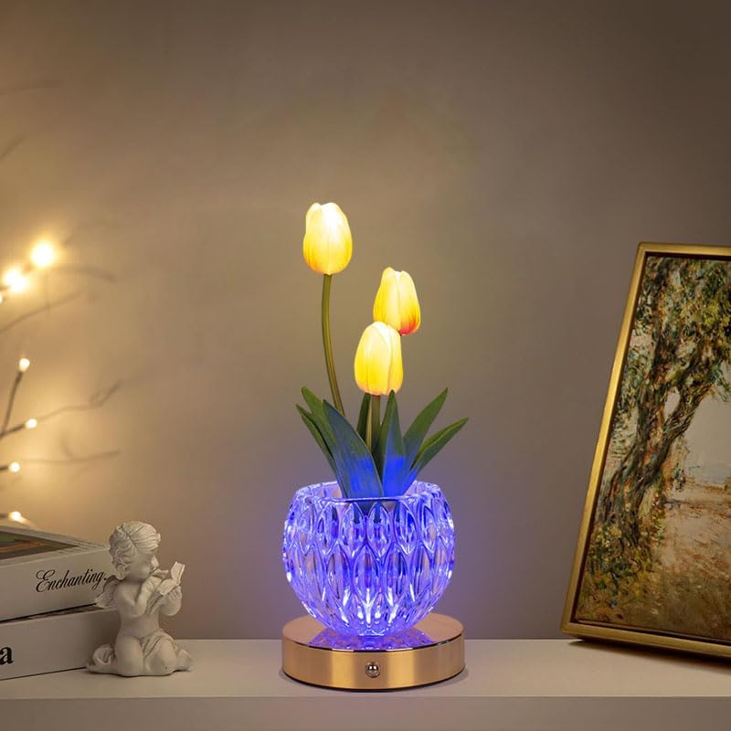 Color Changing Blue Table Lamp - View 5