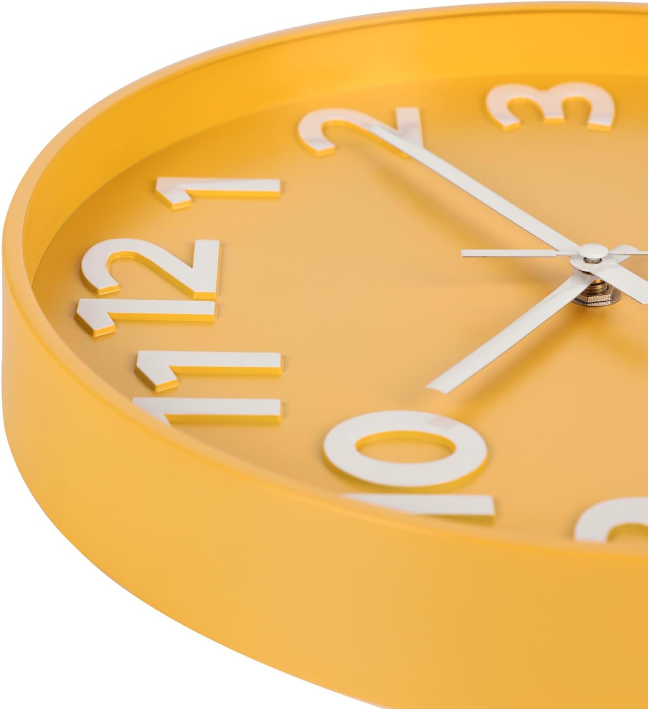 Modern Black Wall Clock — 12" - View 7