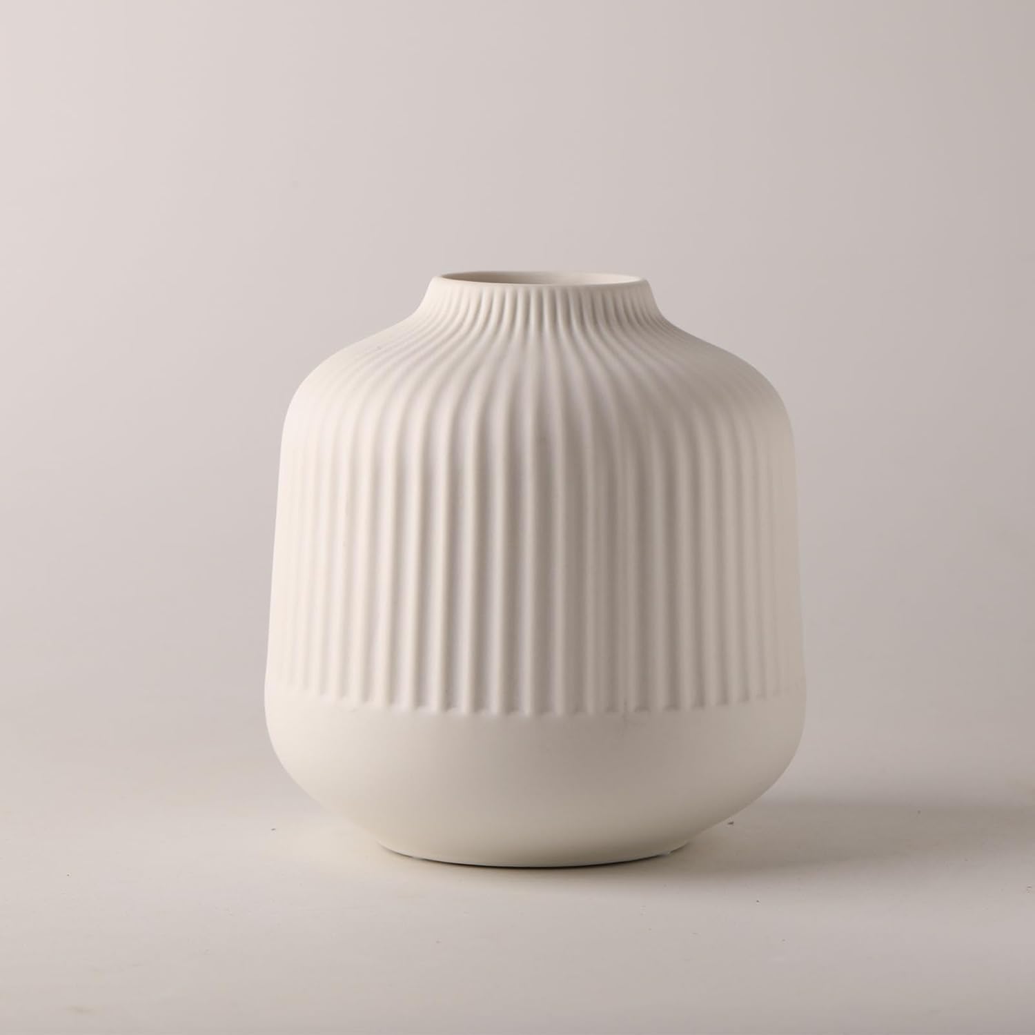Boho Black Flower Vase — Set of 2 — White