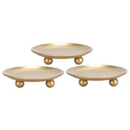 Luxe Black Pillar Candle — Set of 3