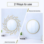 Round Luxe Black Wall Mirror — 39" - View 7