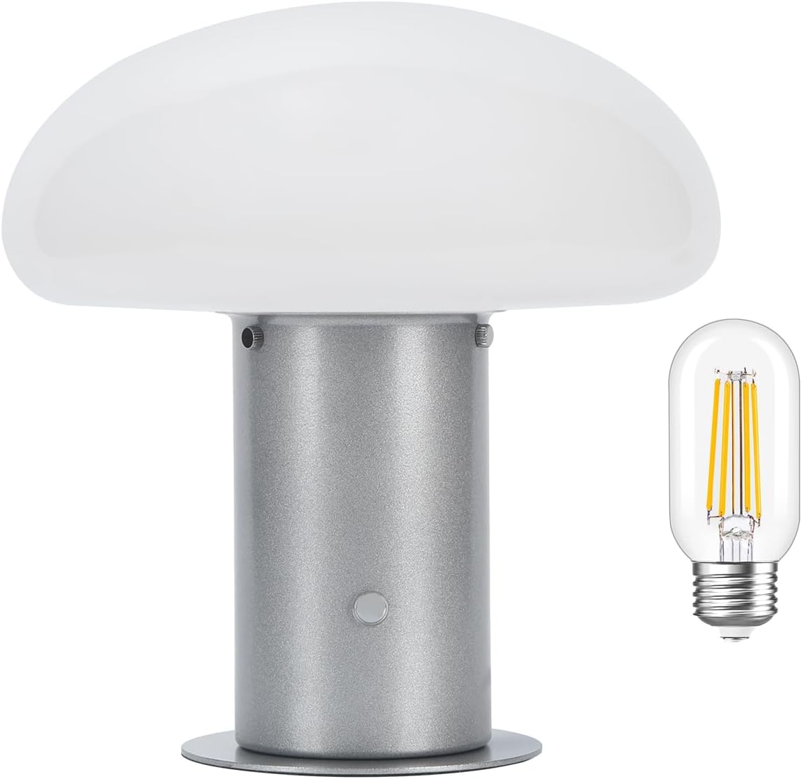 Dimmable Mid-Century Metal Nightstand Lamp - View 2