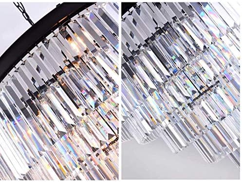 Adjustable Luxe Glass Chandelier - View 3