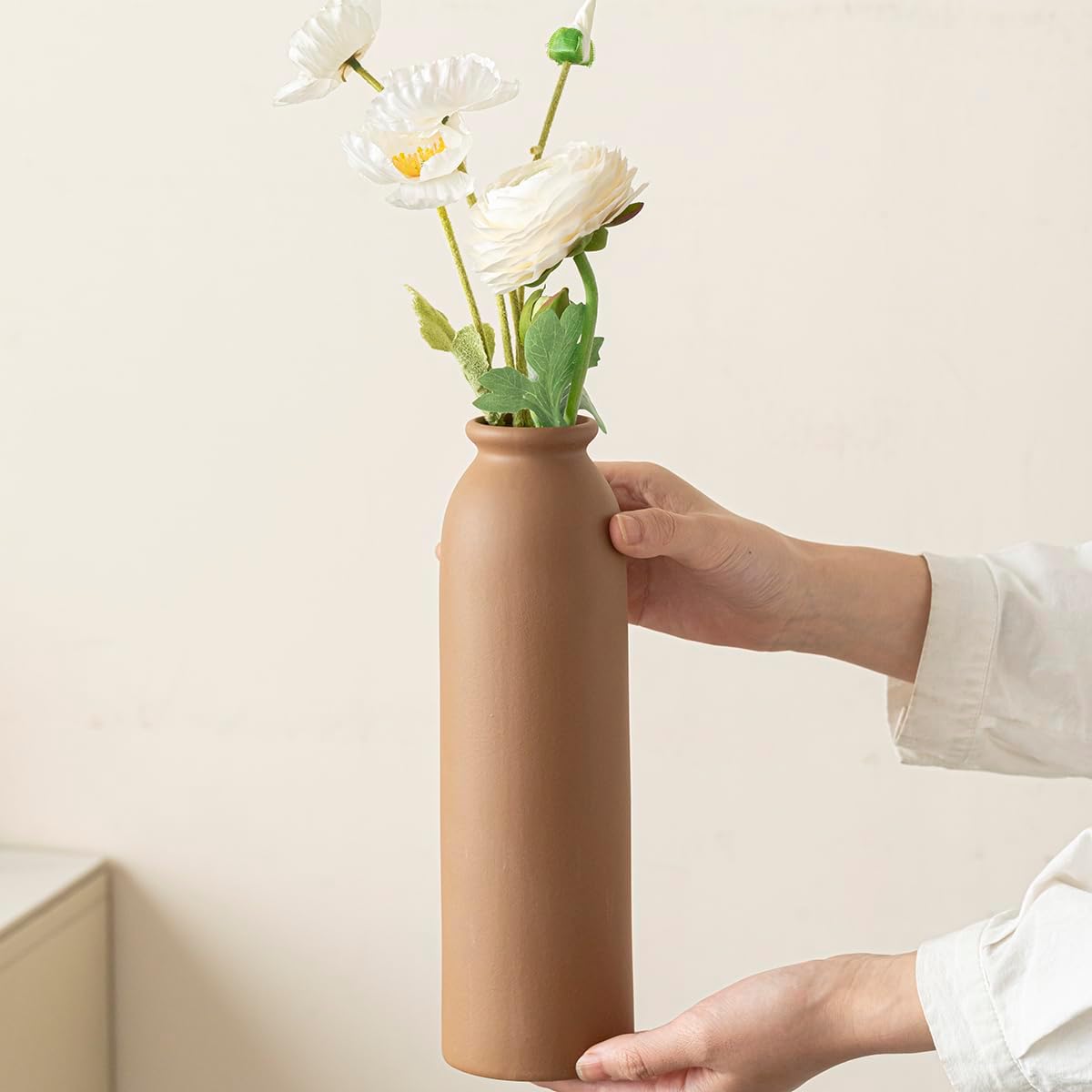 Boho Beige Vase Set — 4" - View 4