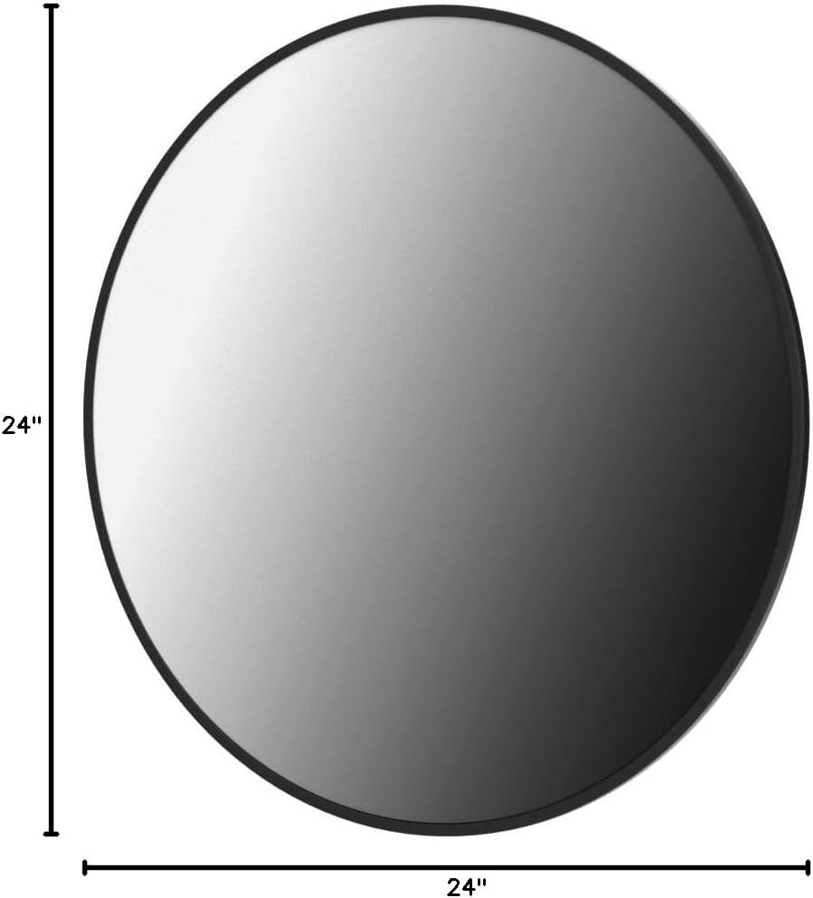 Round Metal Wall Mirror — 24" - View 7