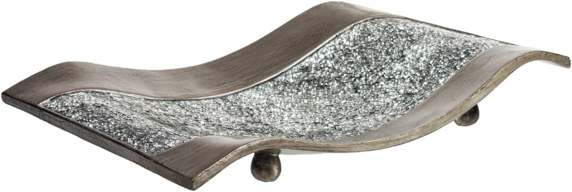 Wax Pillar Candle — Set of 2 — Decorative Dish