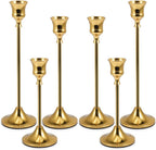 Luxe Gold Candle — Set of 6 — Brass Gold