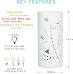 Modern White Table Lamp - View 5