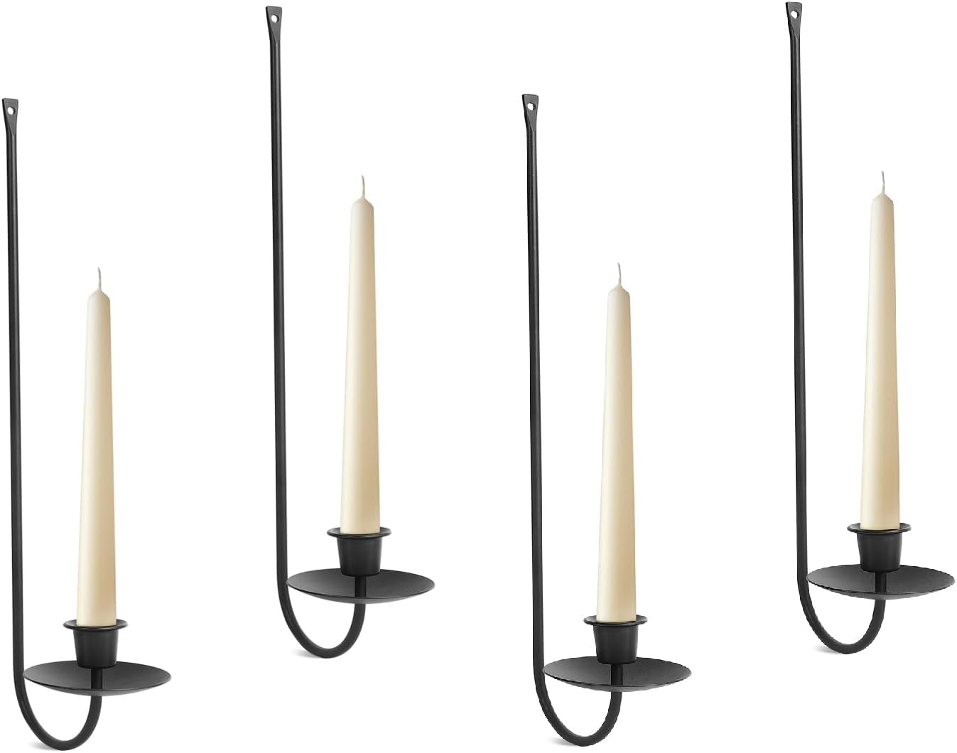 Vintage Luxe Black Candle — Set of 3 — Wall Black