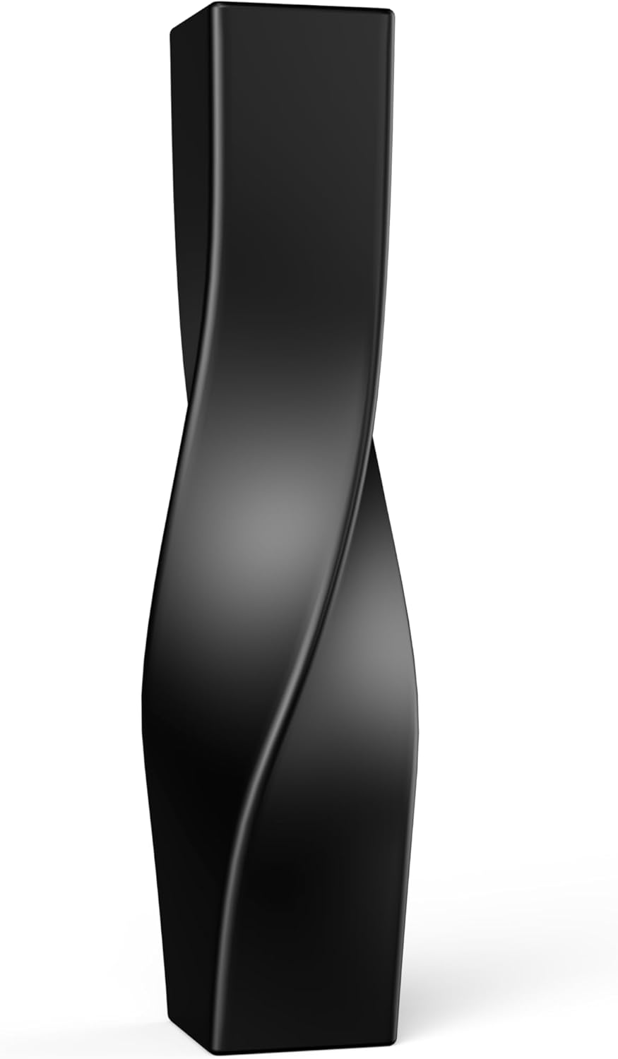 Modern Black Flower Vase — 16.34" — Black