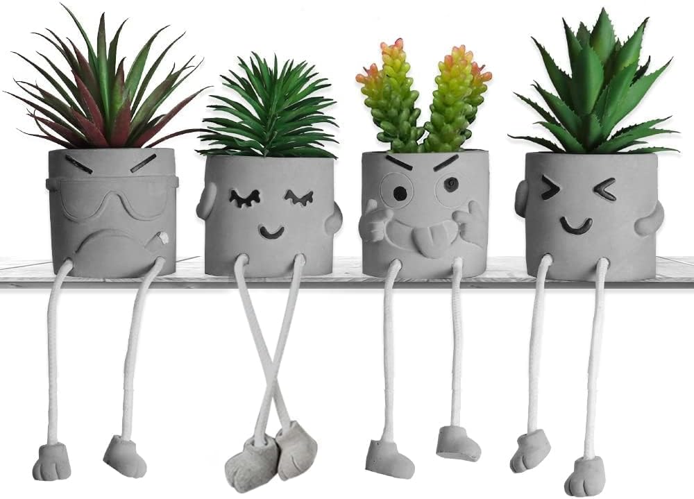 Faux Succulent — 4 Pcs Set B