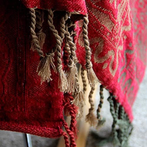 Chenille Boho Black Throw Pillow — 60x75 - View 7