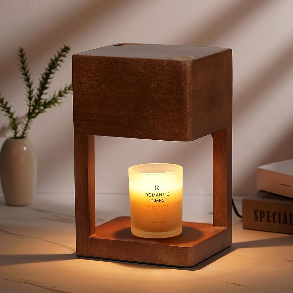 Dimmable Black Table Lamp — Wood