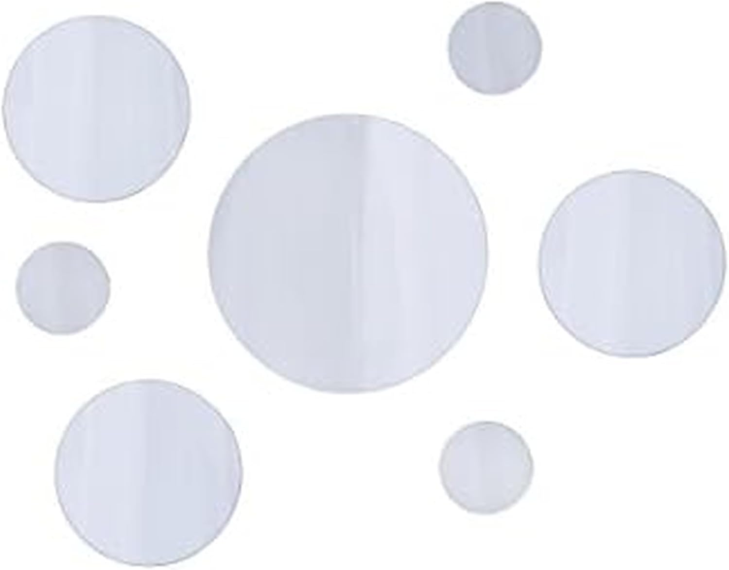 Glass Round Mirror — Set of 7 — Round Mirrors