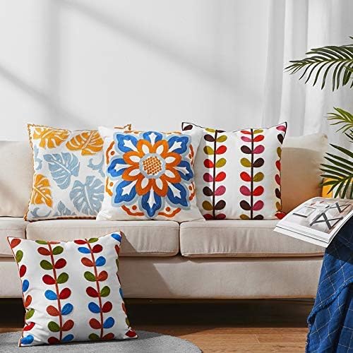 Boho Pink Throw Pillow Cover — 18x18 - View 4