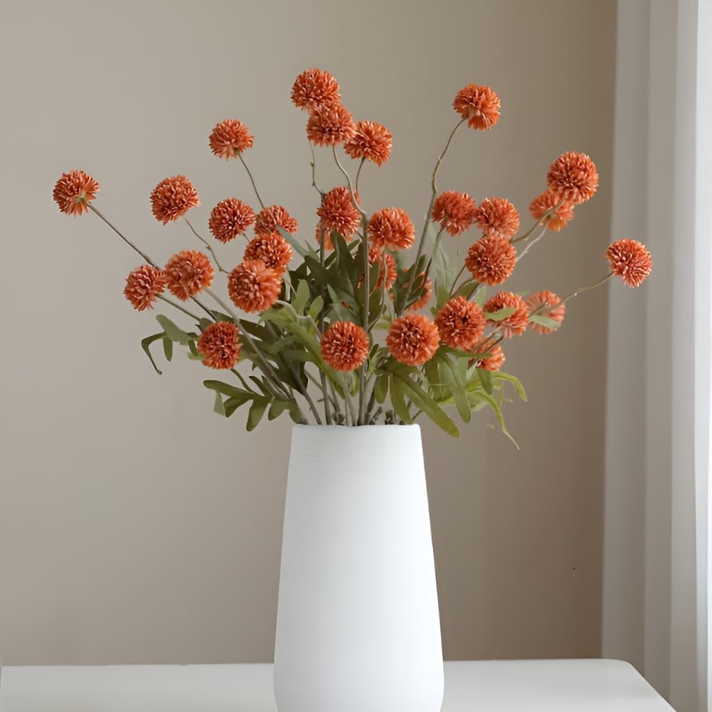 Beige Artificial Flowers — 20" — Orange