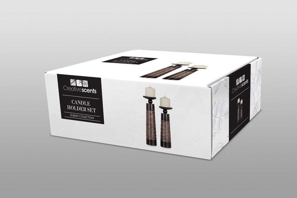 Brown Pillar Candle — Set of 2 - View 7