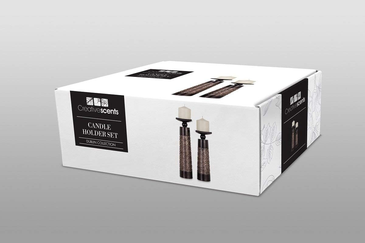 Brown Pillar Candle — Set of 2 - View 7