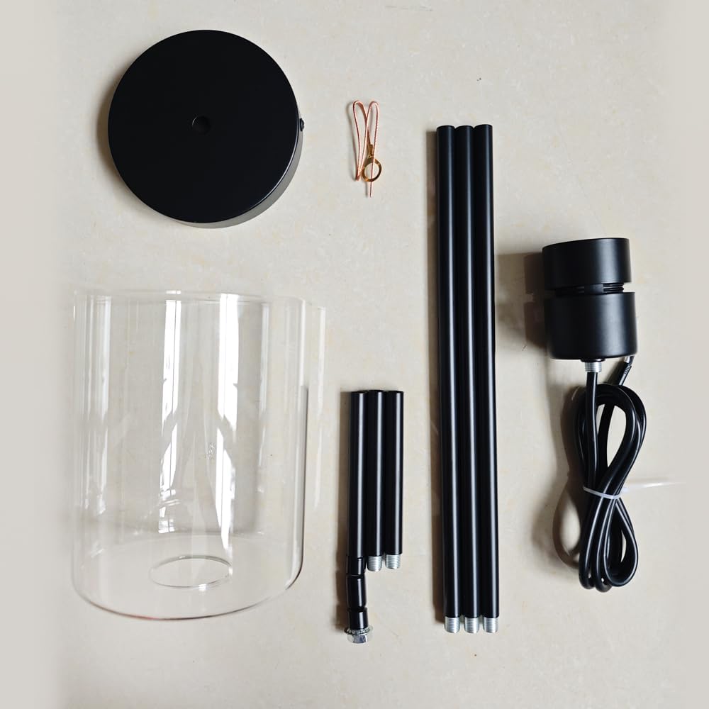 Farmhouse Black Pendant Light - View 8