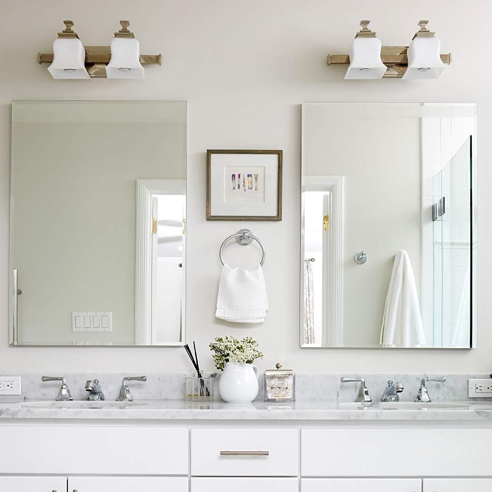 Beveled Modern Glass Wall Mirror — 18" — 1