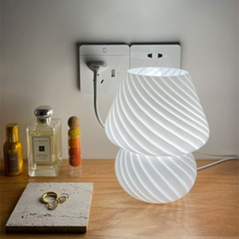Modern Glass Bedside Lamp - View 4