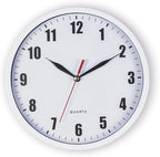 Black Wall Clock — 8" — 01 White