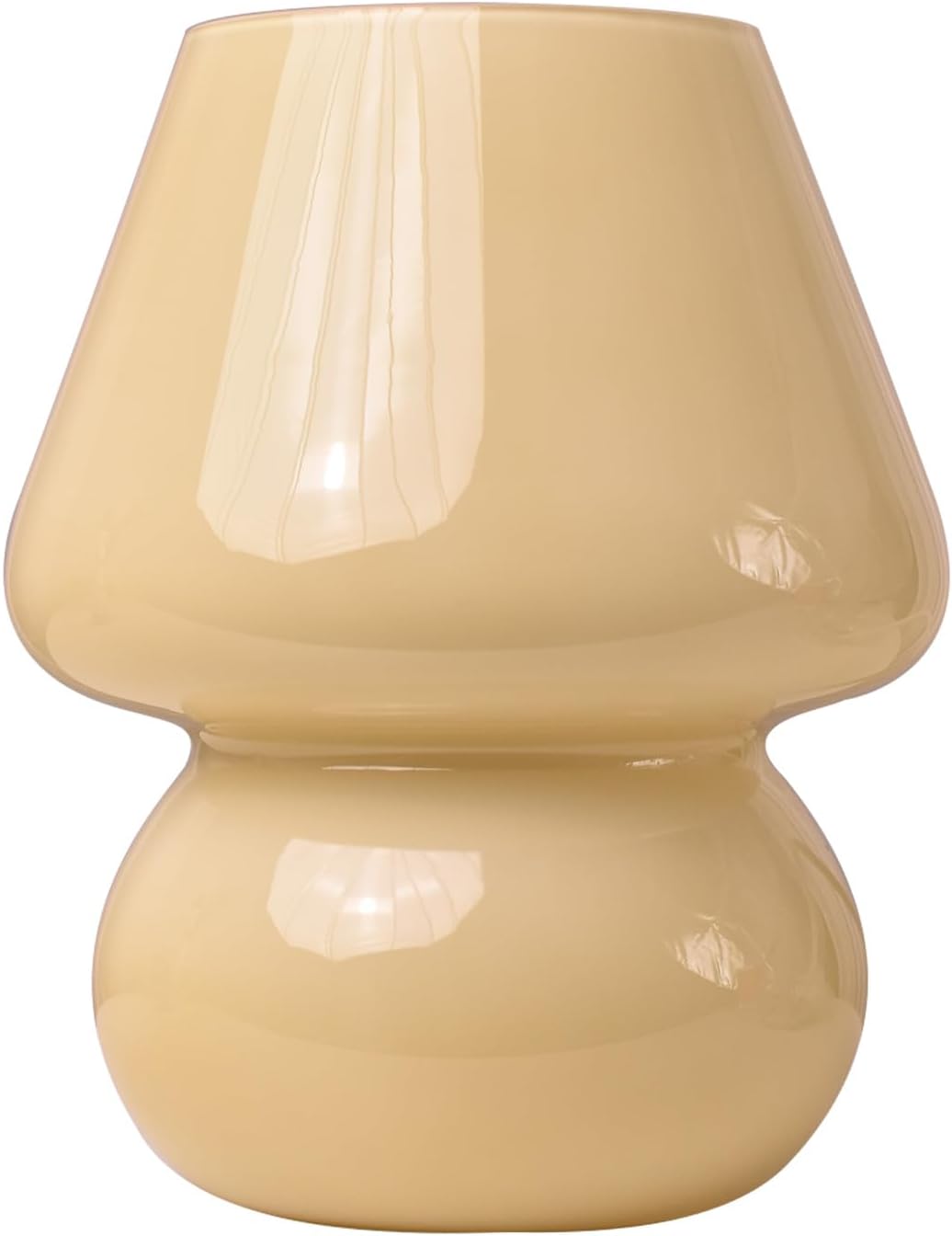 Vintage Blue Table Lamp — Bright Yellow