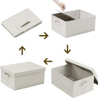 Beige Storage Bin — 16.5" - View 6