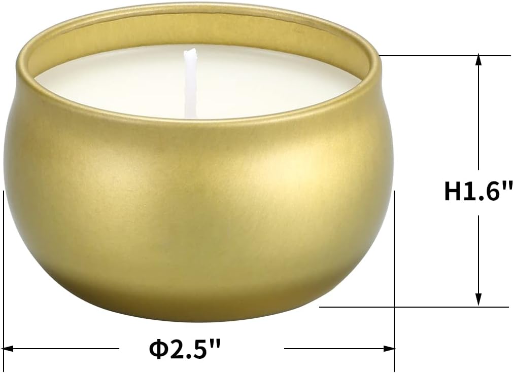 Soy Wax Metal Scented Candle - View 3