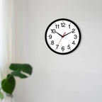 Battery Operated Modern Black Wall Clock — 14" - View 5