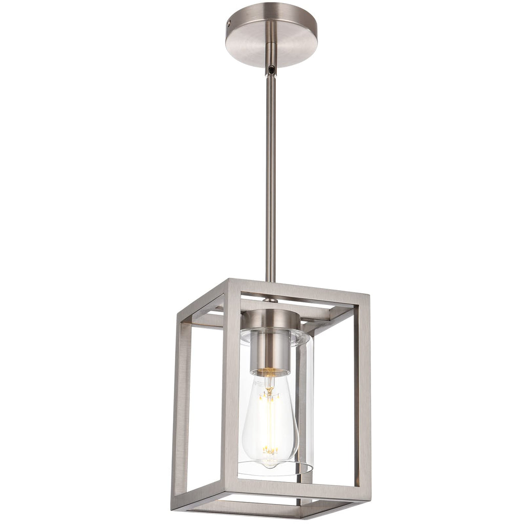 Modern Black Chandelier — 1-Light