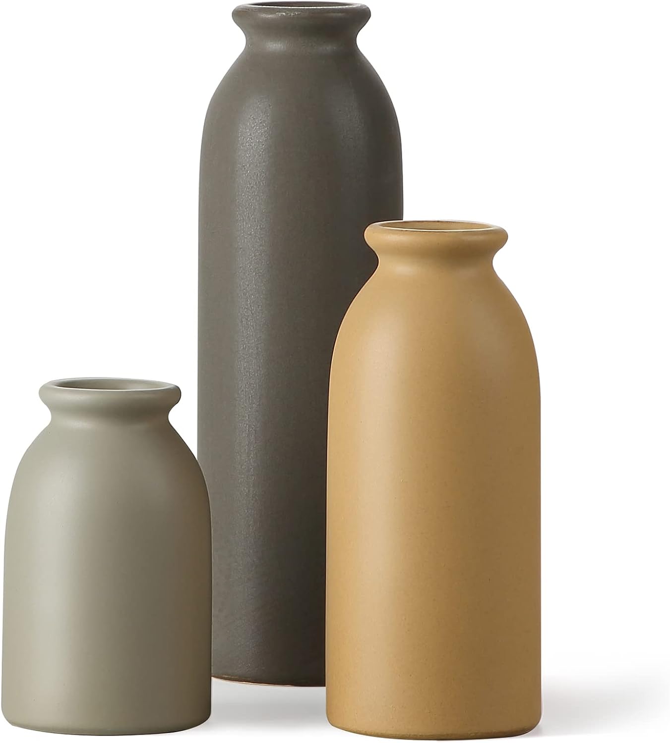 Farmhouse Blue Flower Vase — Set of 3 — Morandi.colored
