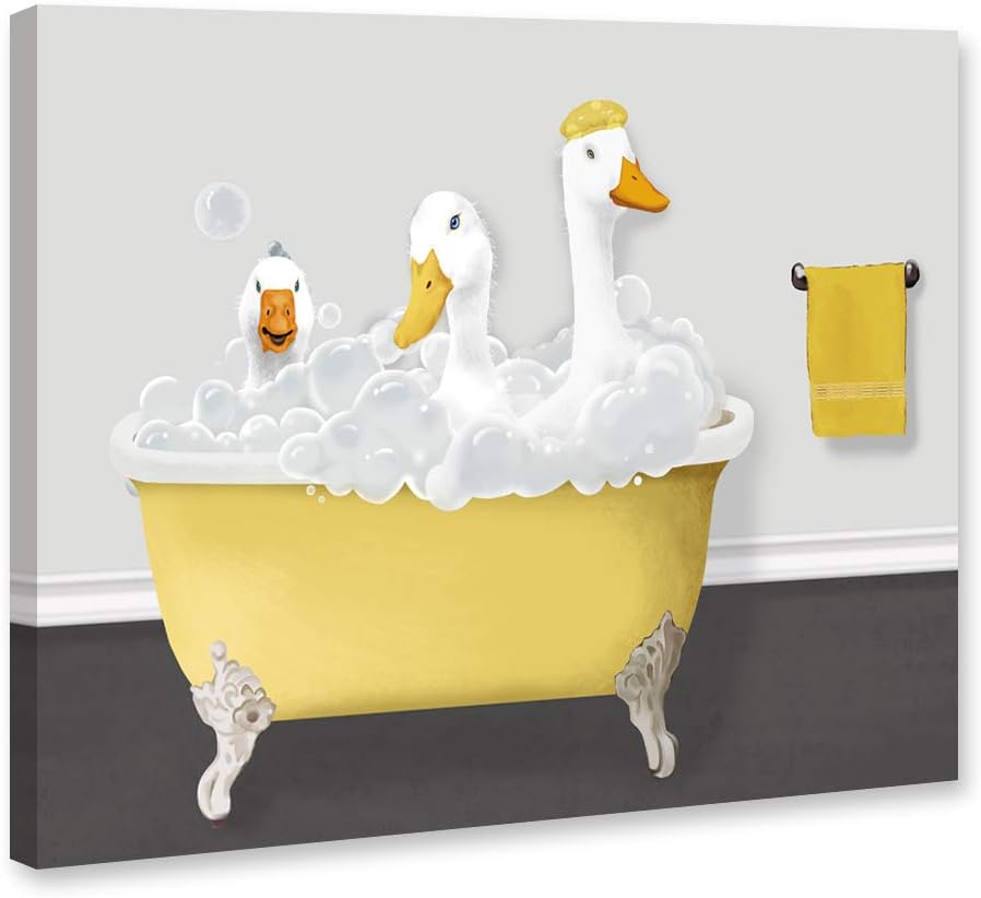 Blue Wall Art — Ducks