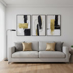 Framed Luxe Gold Canvas Wall Art — 16" - View 5