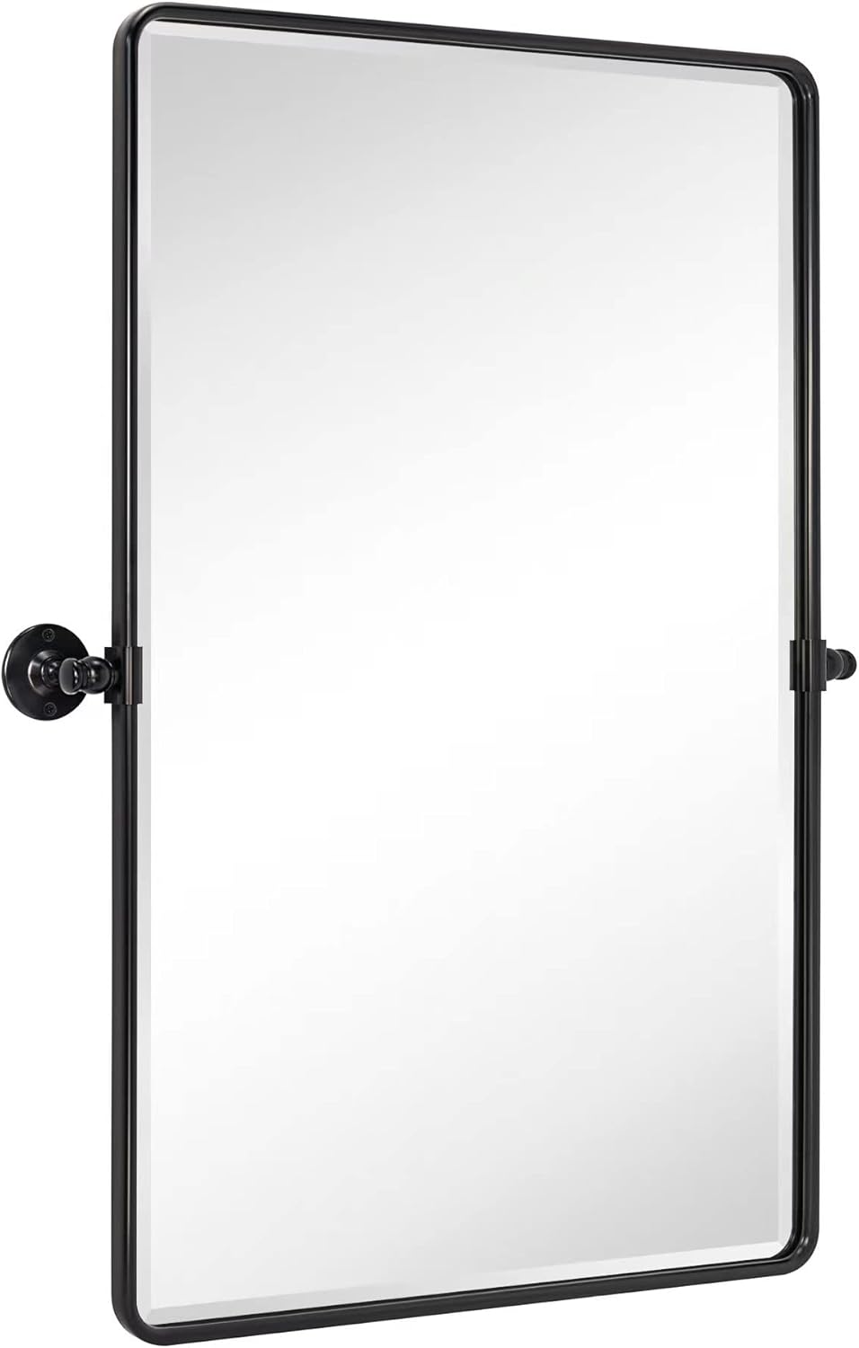 Framed Farmhouse Black Vanity Mirror — 24" — Oil Rubbed Bronze
