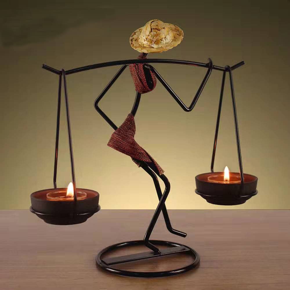 Metal Pillar Candle